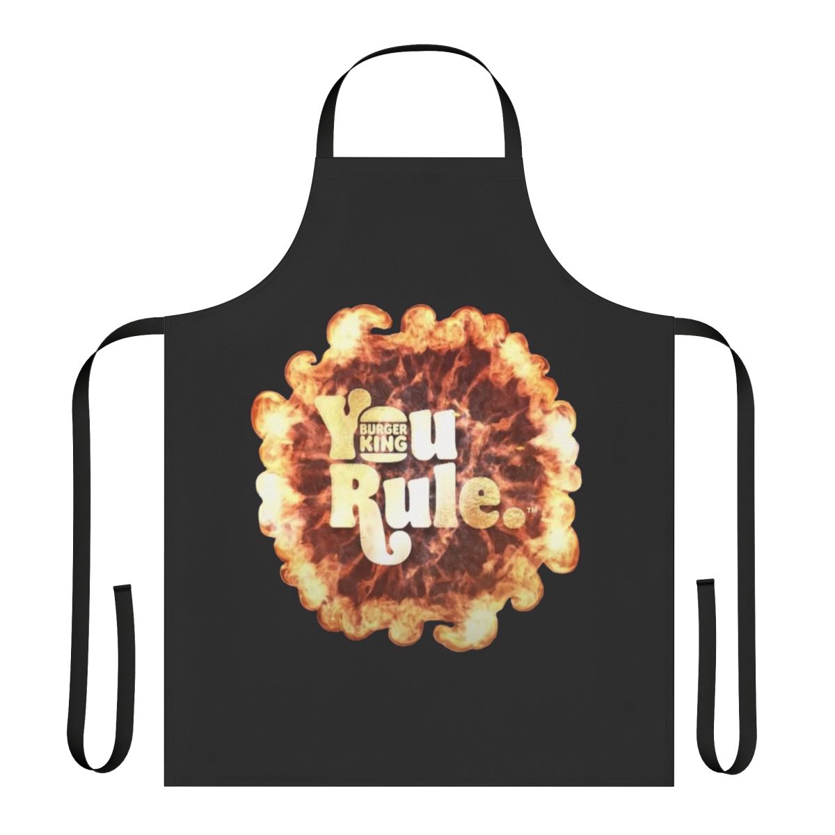A stylish "You Rule" apron, perfect for fast food enthusiasts