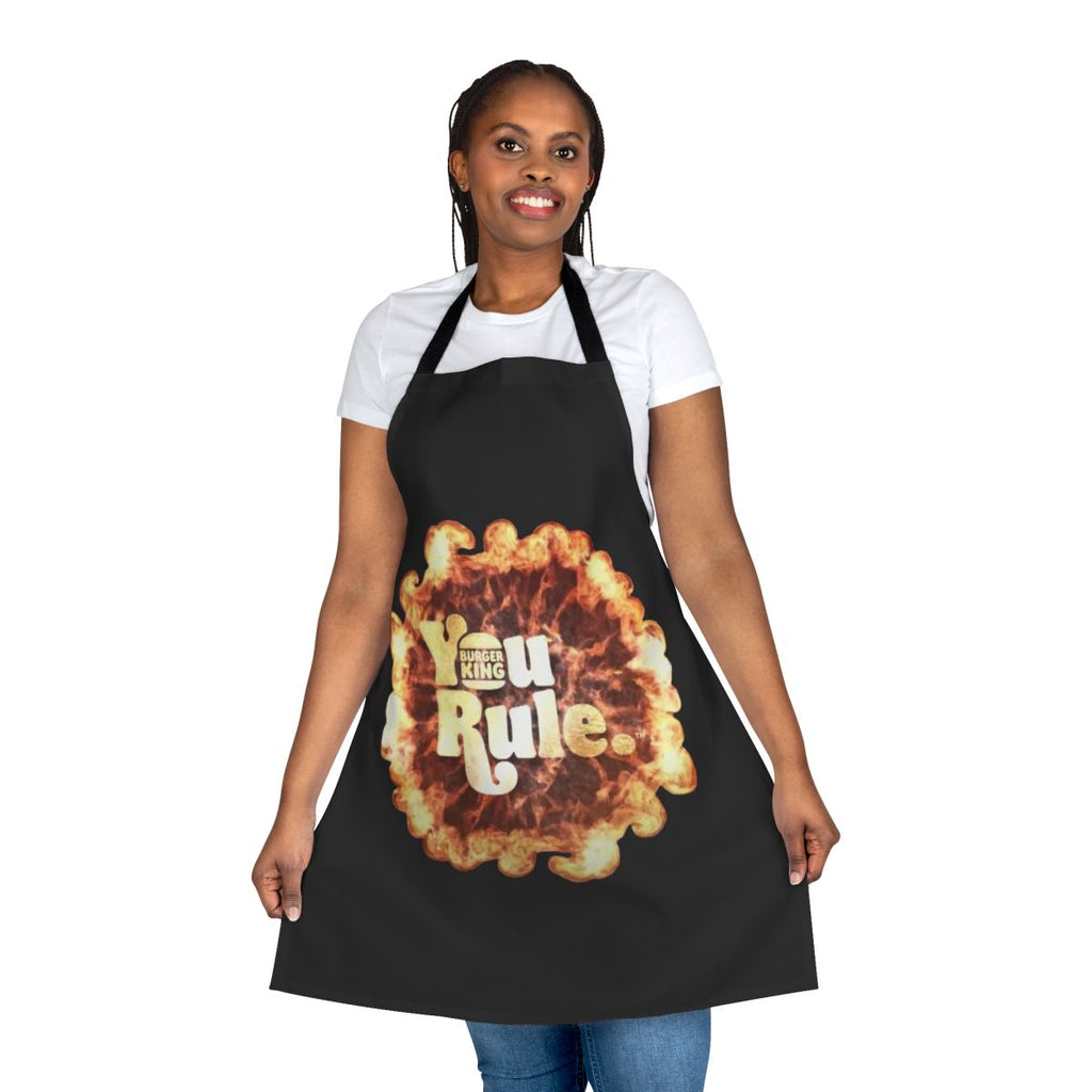 A stylish "You Rule" apron, perfect for fast food enthusiasts