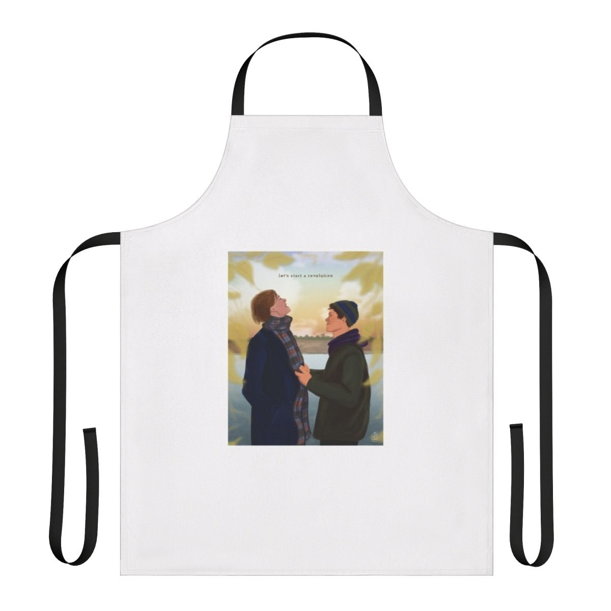 Young Royals-inspired apron featuring prince wilhelm and prince simon
