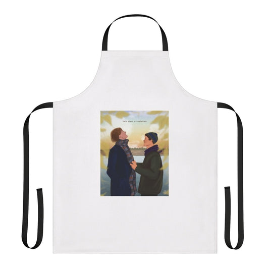 Young Royals-inspired apron featuring prince wilhelm and prince simon