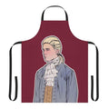 Young Royals inspired custom apron featuring Prince Wilhelm character artwork