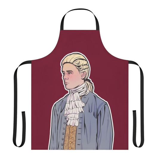 Young Royals inspired custom apron featuring Prince Wilhelm character artwork