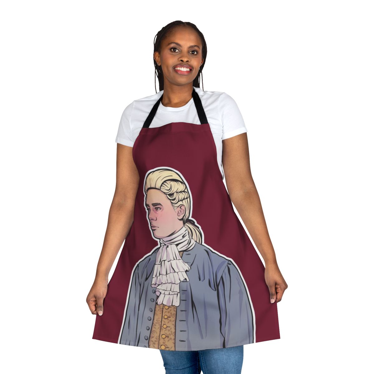 Young Royals inspired custom apron featuring Prince Wilhelm character artwork