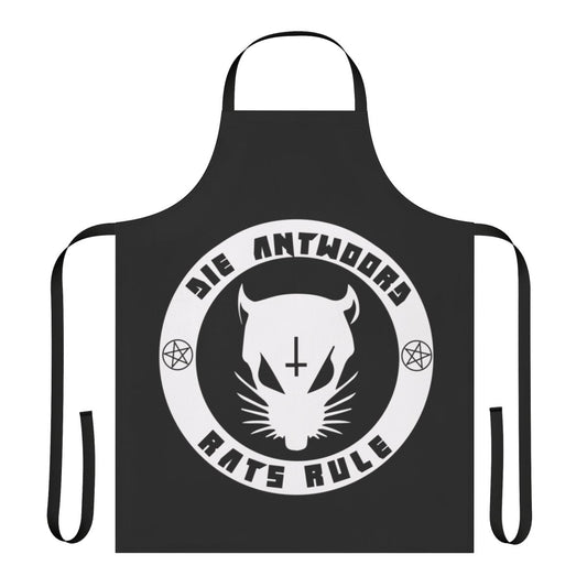 Ratz White Apron - A unique, zef-style ninja-inspired apron