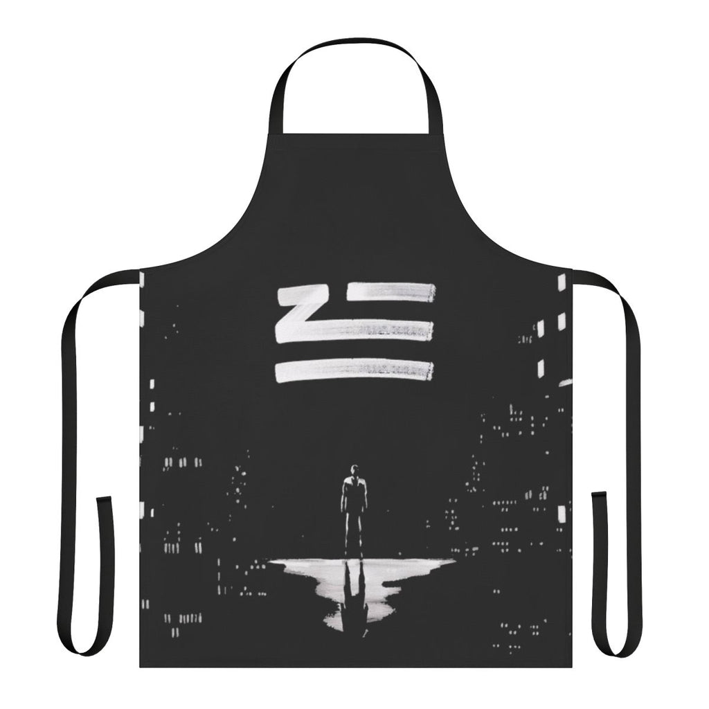 Zhu-inspired apron with urban and electronic music design
