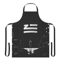 Zhu-inspired apron with urban and electronic music design