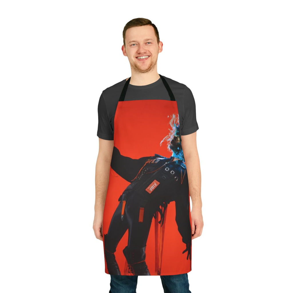 Ziyoou-Vachi inspired apron featuring a queen bee design, perfect for anime and J-pop enthusiasts.