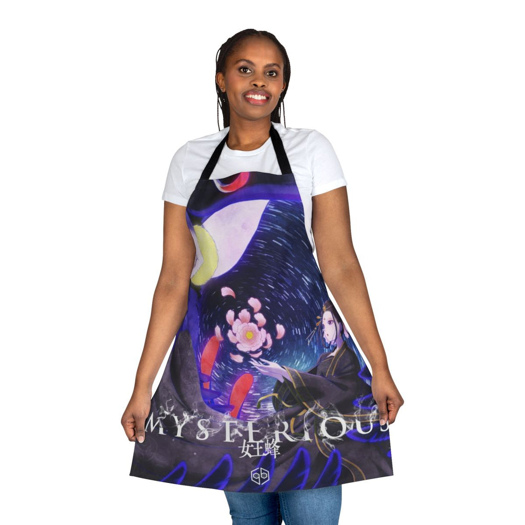 Fashionable and unique apron design featuring the Japanese punk rock band Ziyoou Vachi