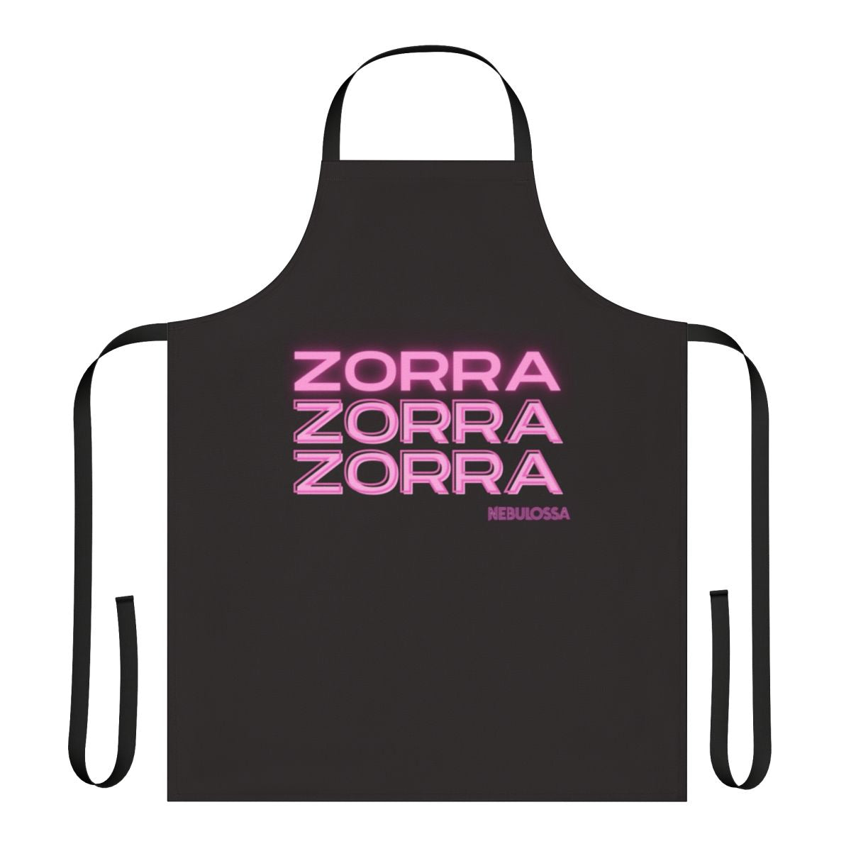 Stylish apron featuring the Zorra design by Nebulossa