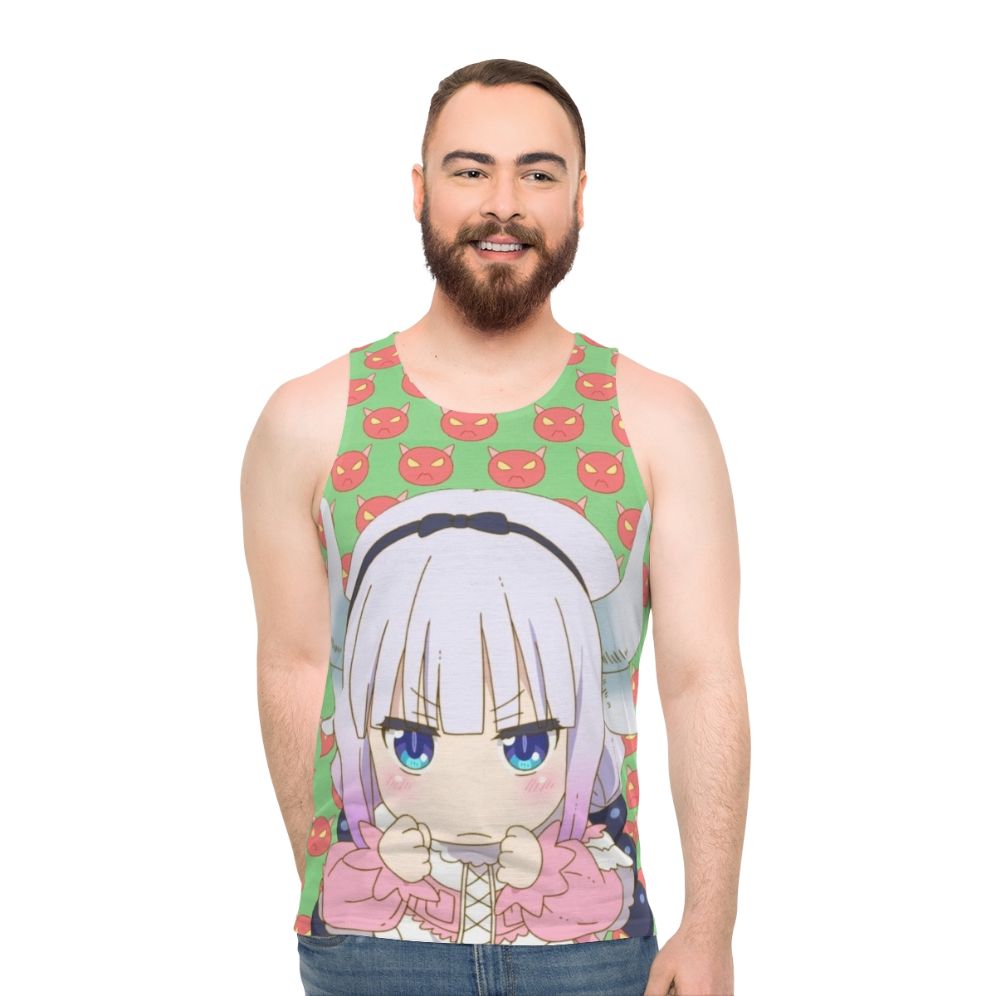 Stylized Angry Kanna Anime Tank Top