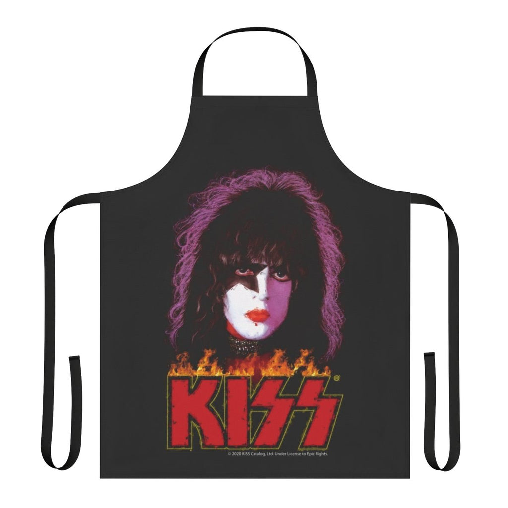 Stylized apron featuring a painting-style design inspired by KISS and the Starchild character
