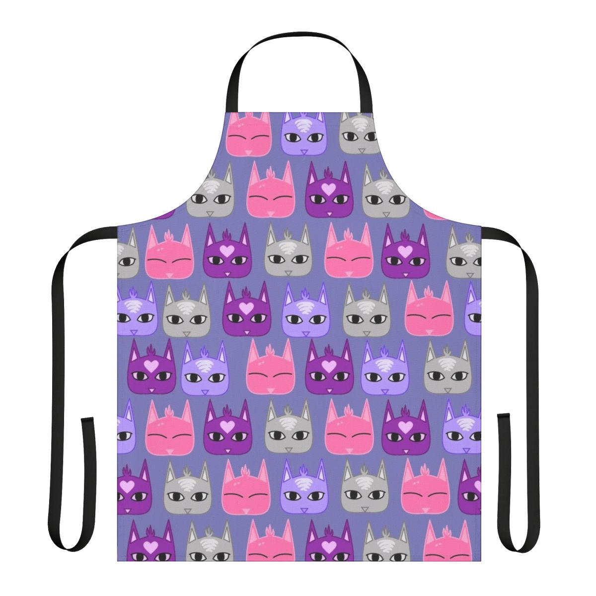 Stylized cat pattern apron inspired by the Dream Daddy dating simulator game