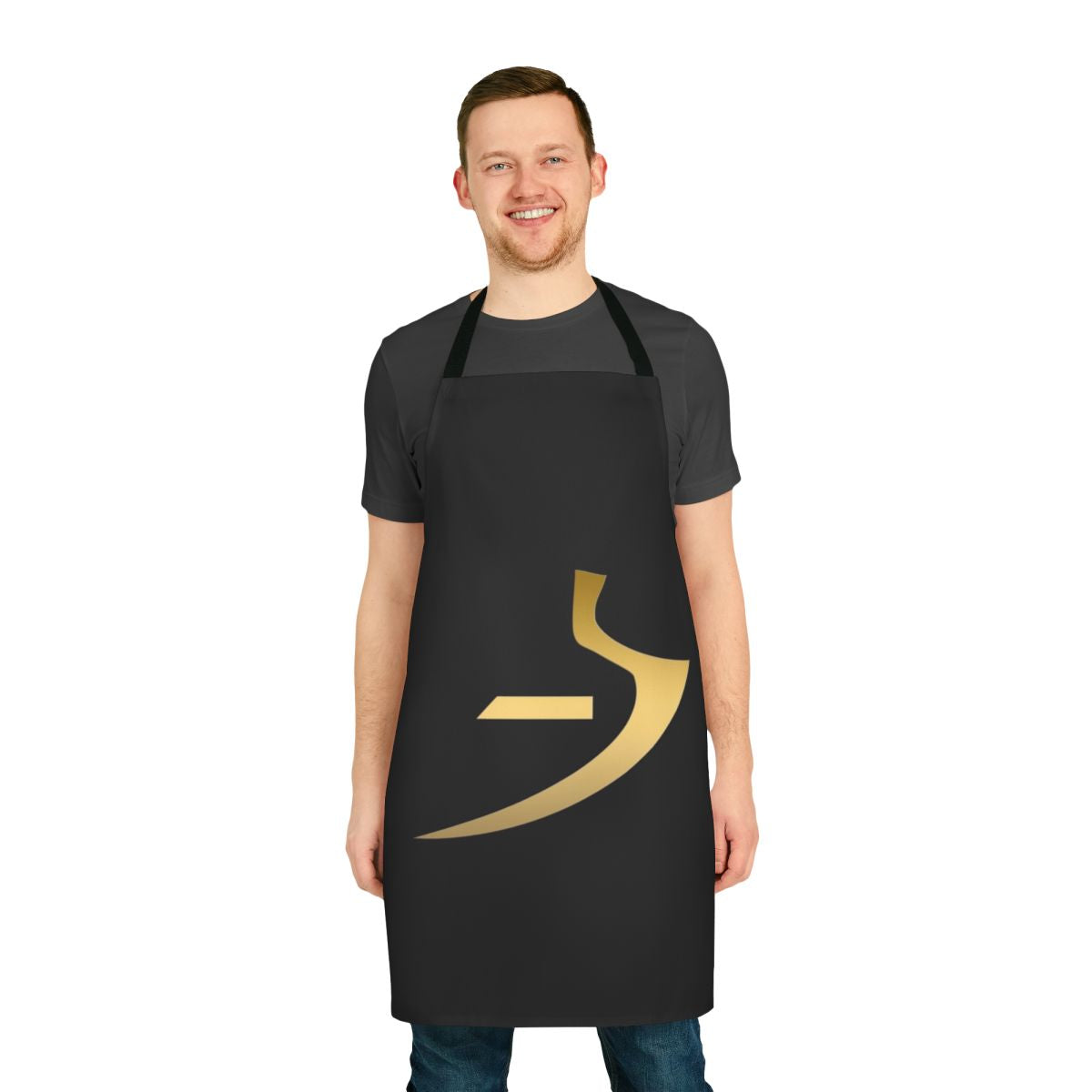 Apron featuring a stylized ancient Egyptian symbol of truth