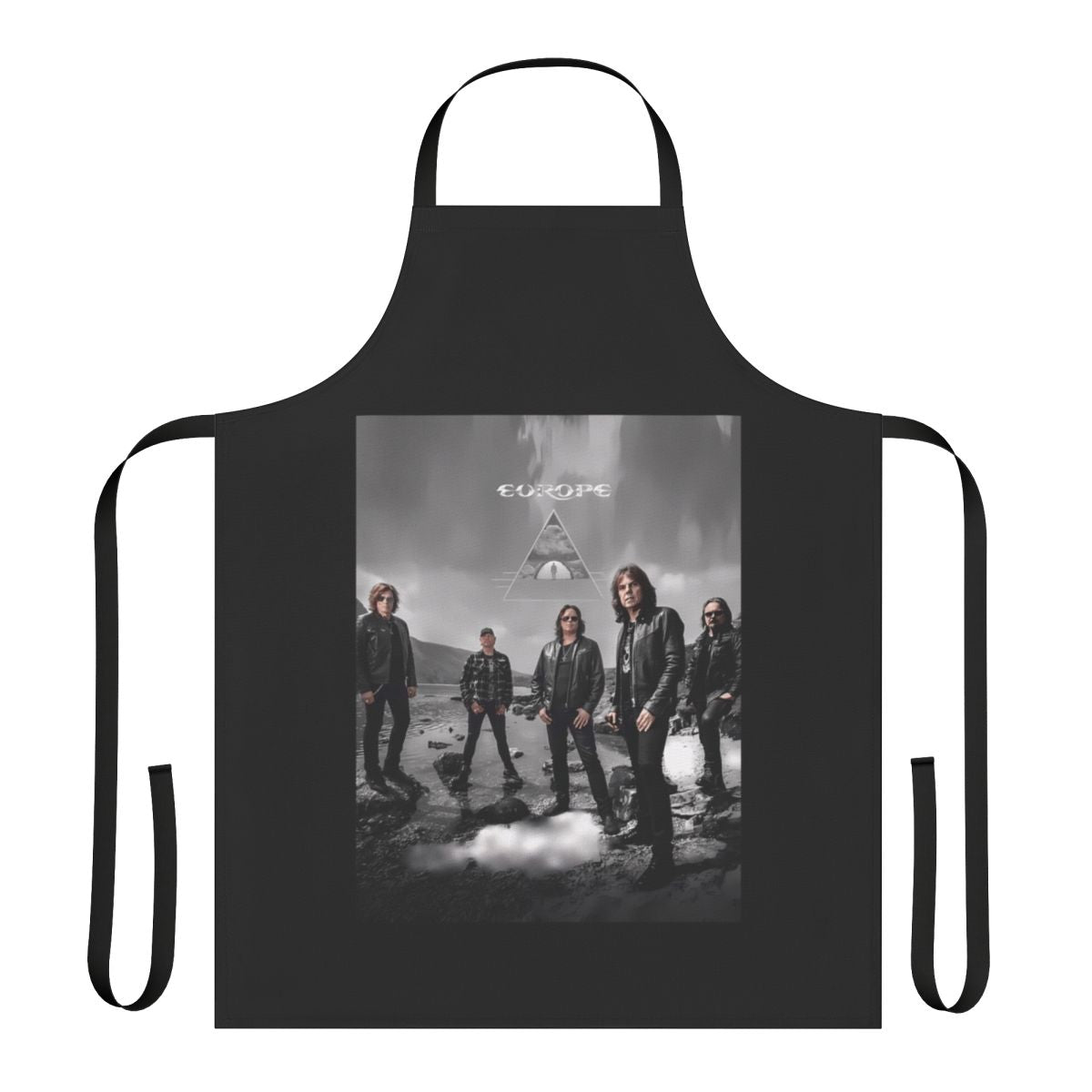Feiveeb Europe Inspired Band Apron with Vintage Logo and Typography