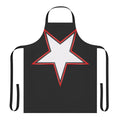 Apron with a stylized five-pointed star design, perfect for fans of science fiction, superheroes, and comic books.