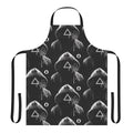 Black apron featuring the iconic triangle-masked soldier from the hit Netflix series Squid Game.