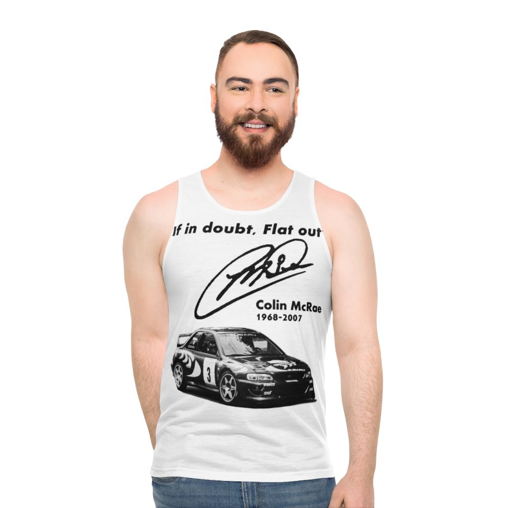Unisex Subaru Impreza Rally-Inspired Tank Top