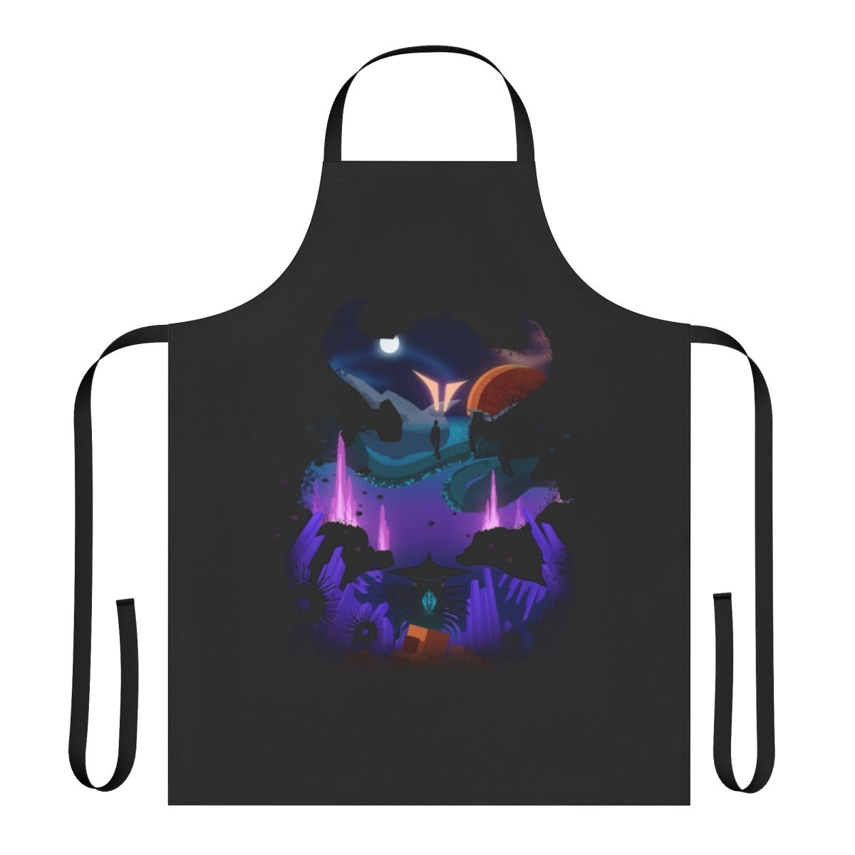 Subnautica Below Zero inspired layers design kitchen apron