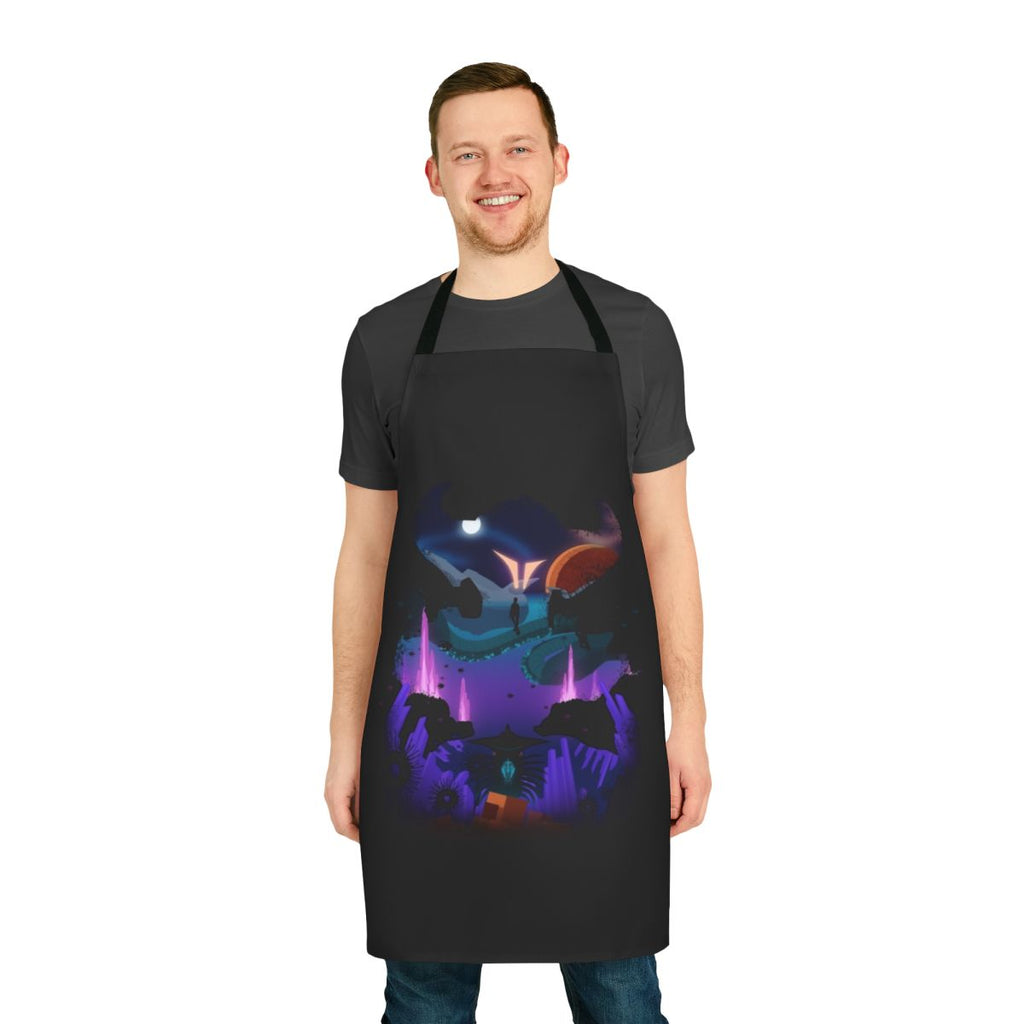 Subnautica Below Zero inspired layers design kitchen apron