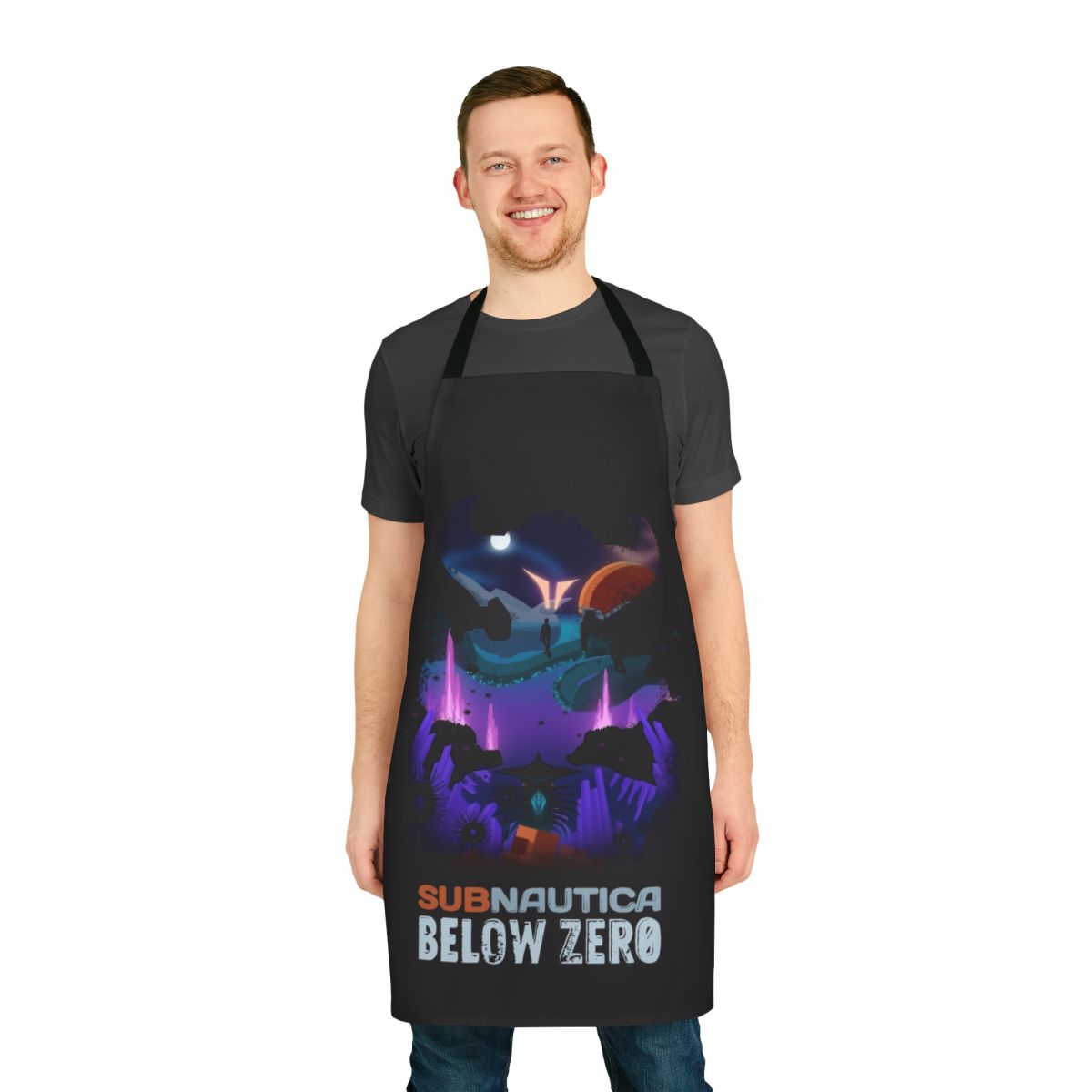 Subnautica Below Zero Inspired Apron with Video Game Graphic
