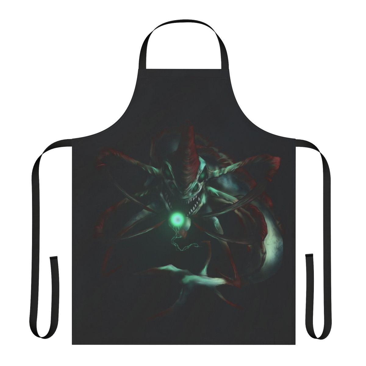 Apron with an illustration of the Reaper Leviathan from the video game Subnautica