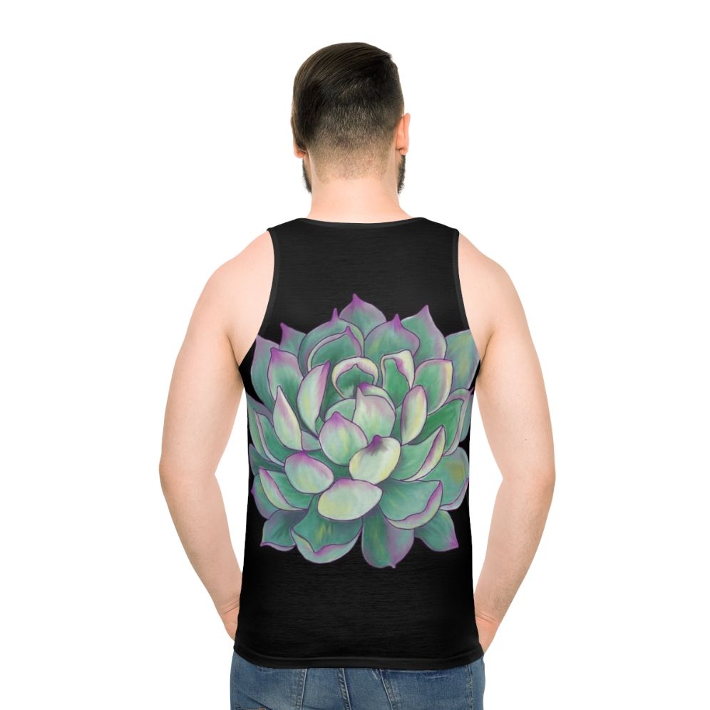 Succulent plant unisex tank top