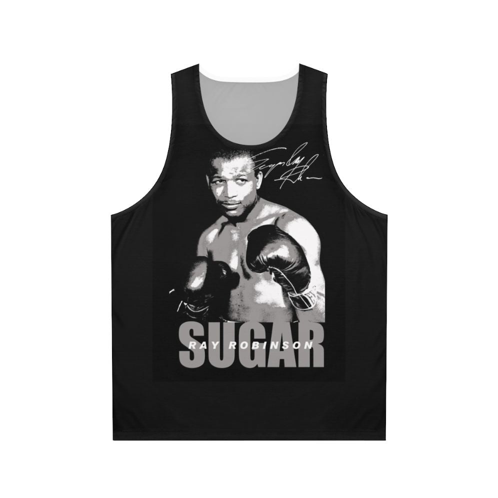Sugar Ray Robinson boxing legend unisex tank top