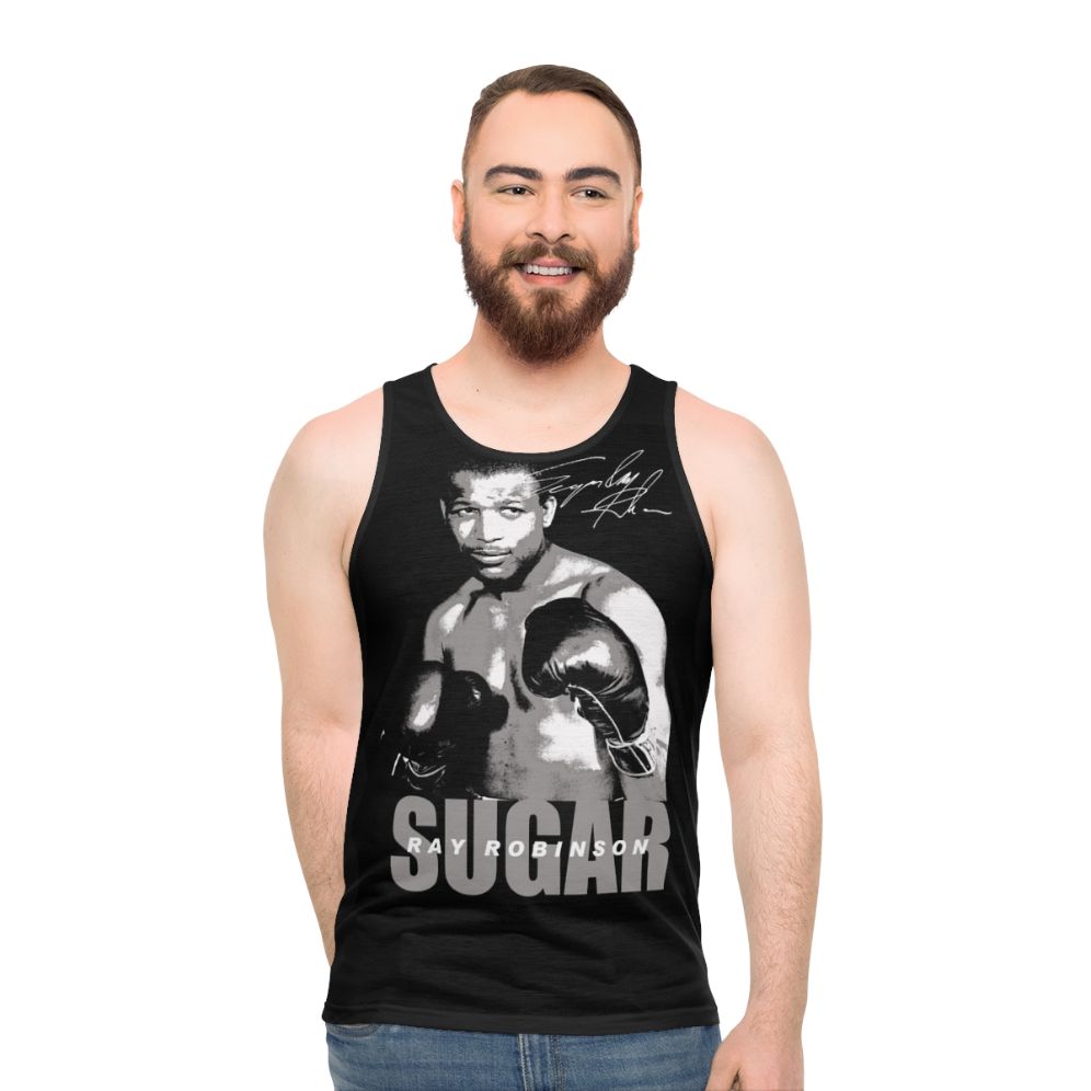 Sugar Ray Robinson boxing legend unisex tank top