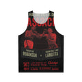 Vintage boxing tank top featuring Sugar Ray Robinson vs Jake Lamotta