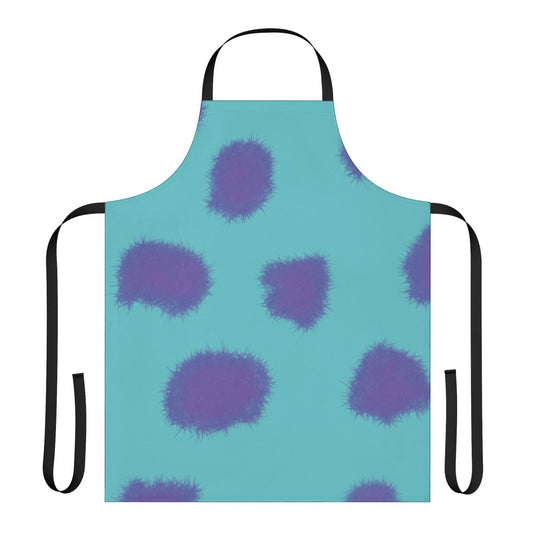 Sully-inspired monster apron with a playful Monsters Inc. design