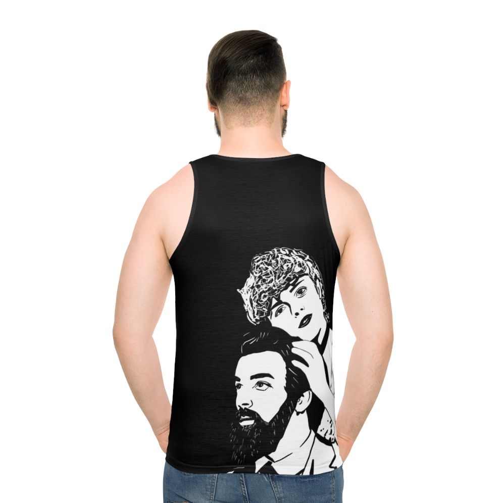 Unisex tank top with "Sunday in the Park with George" musical theater design