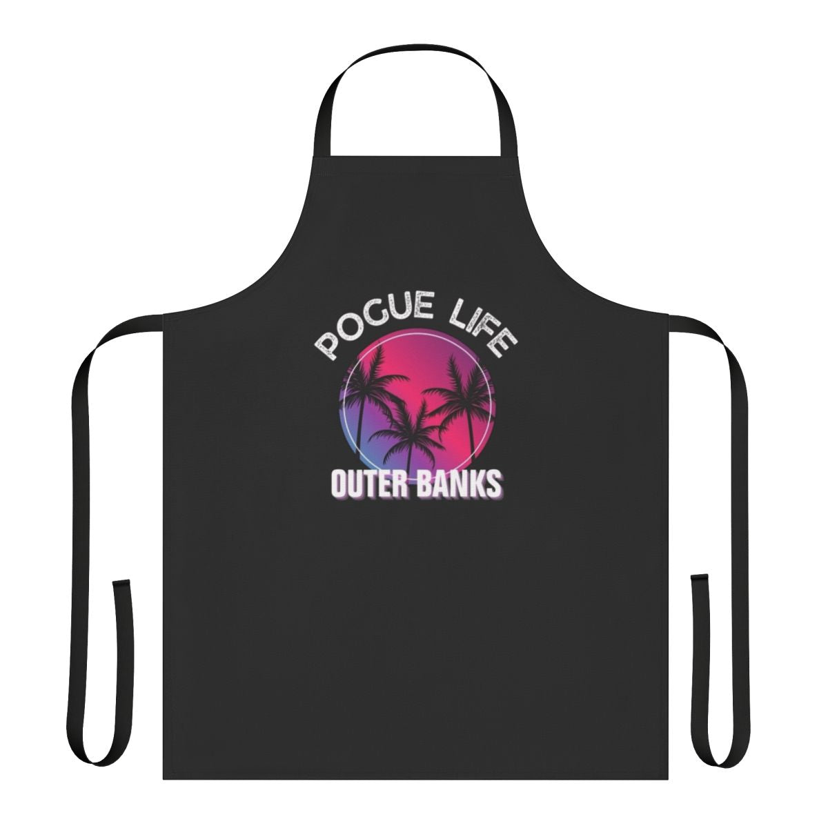 Sunset design pogue life themed apron with vintage, distressed look