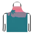 Sunset fade aesthetic apron featuring a gradient fade effect inspired by indie music and vaporwave styles