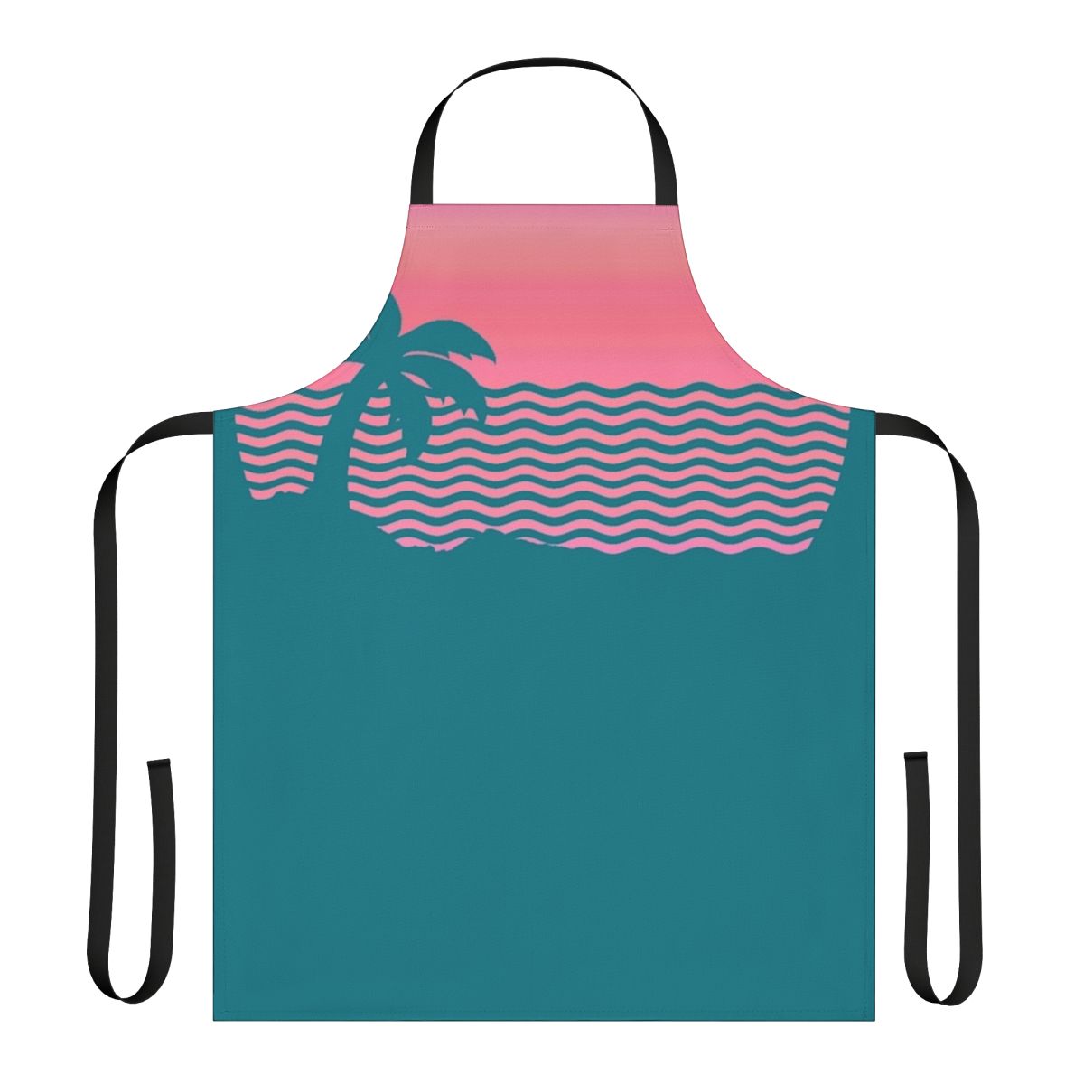 Sunset fade aesthetic apron featuring a gradient fade effect inspired by indie music and vaporwave styles