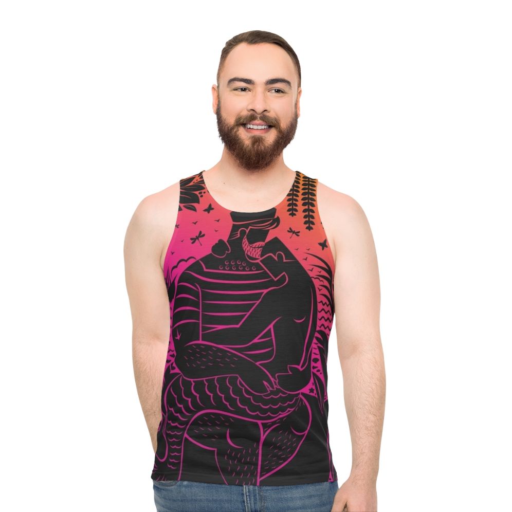 Sunset Sailor Daddy Unisex Pride Tank Top