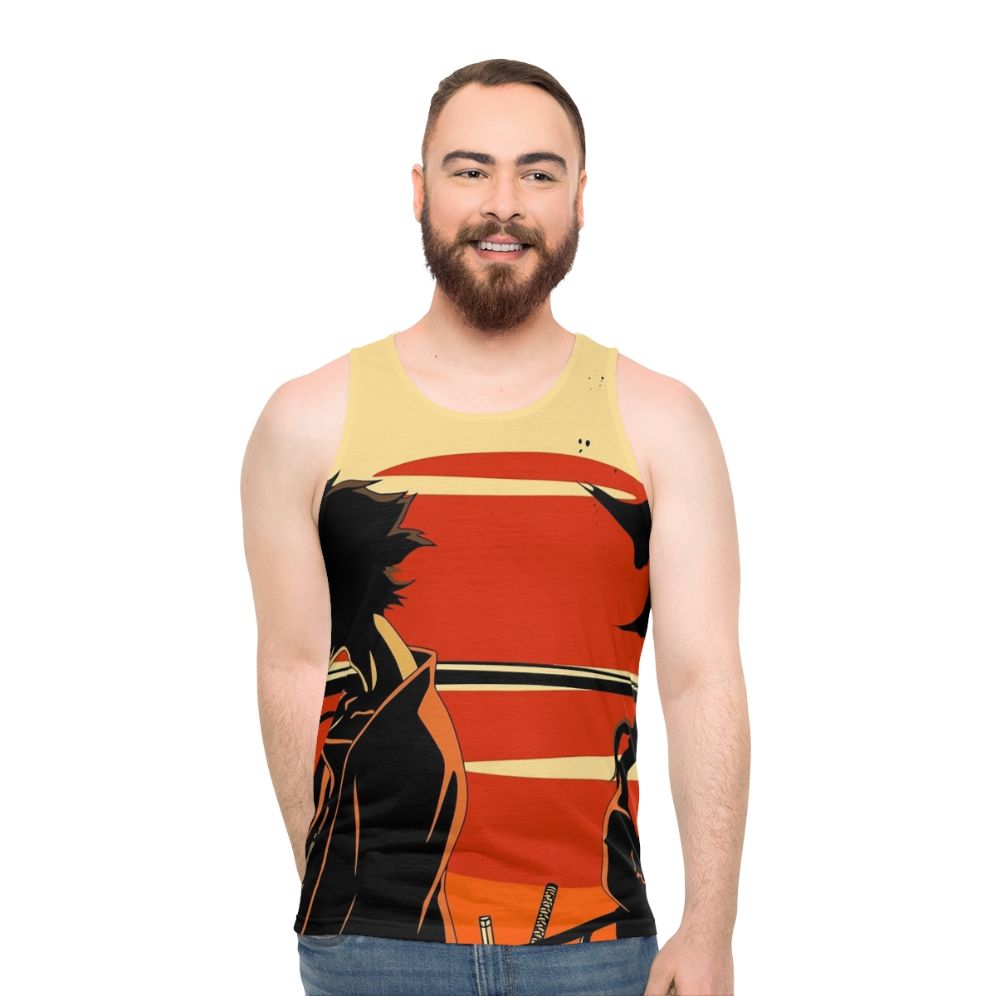 Sunset Samurai Unisex Tank Top