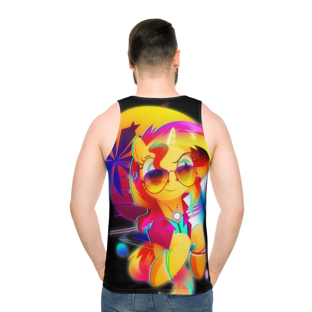 Sunset Shimmer Synthwave Unisex Tank Top