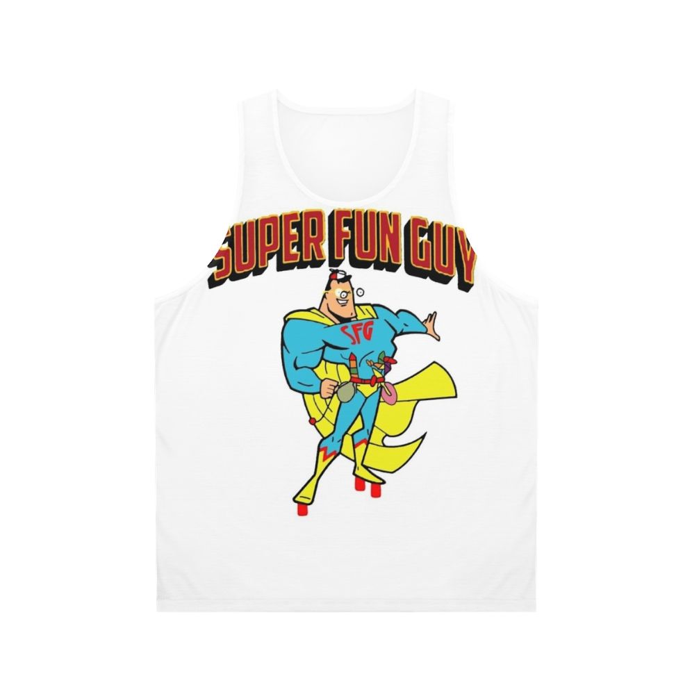 Super Fun Guy unisex superhero comic tank top