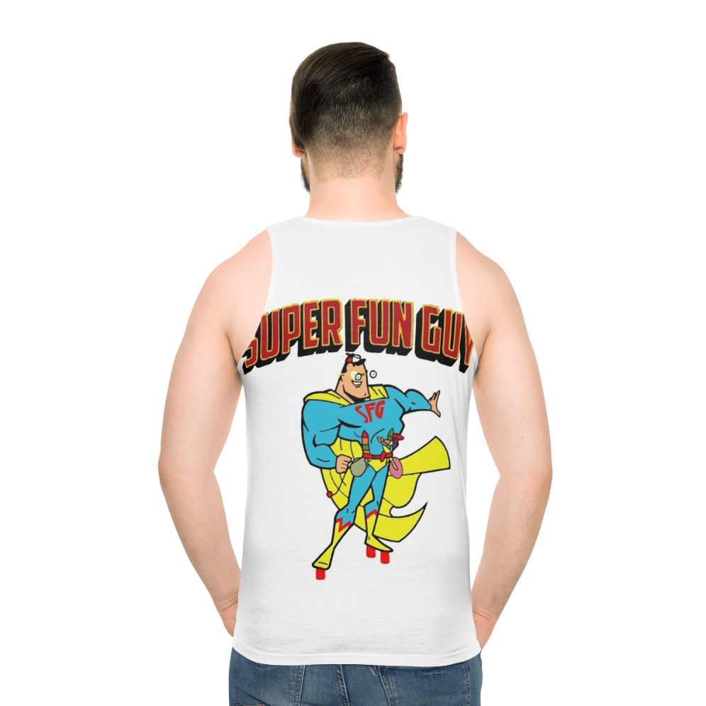 Super Fun Guy unisex superhero comic tank top