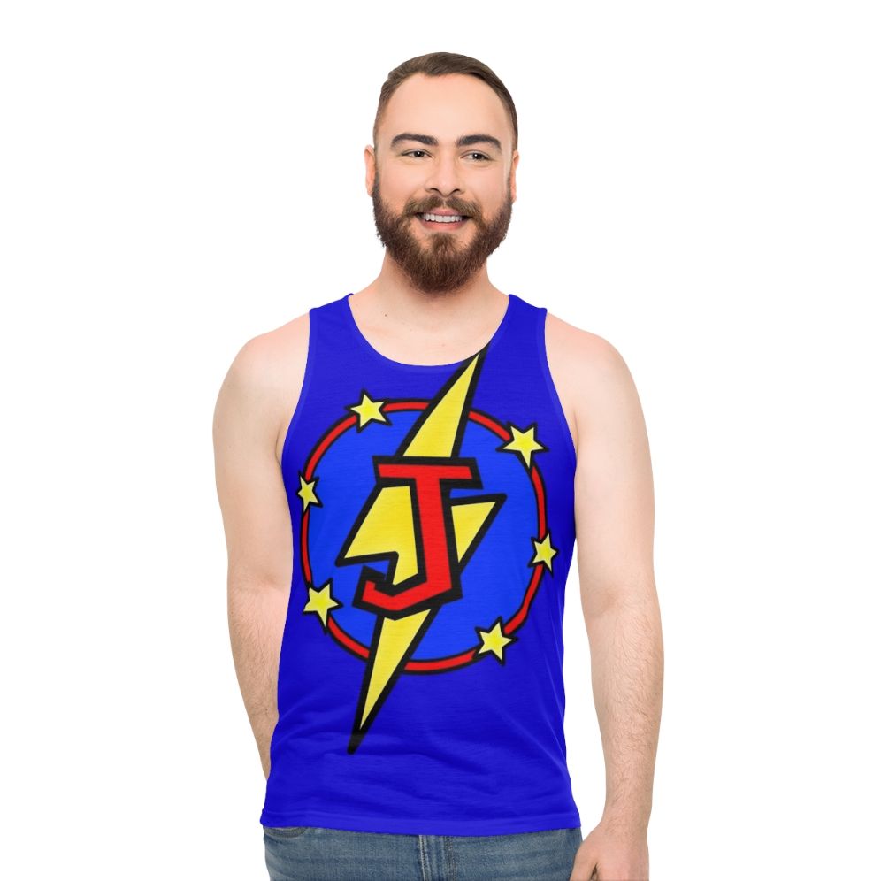 Super Hero Letter J Unisex Tank Top
