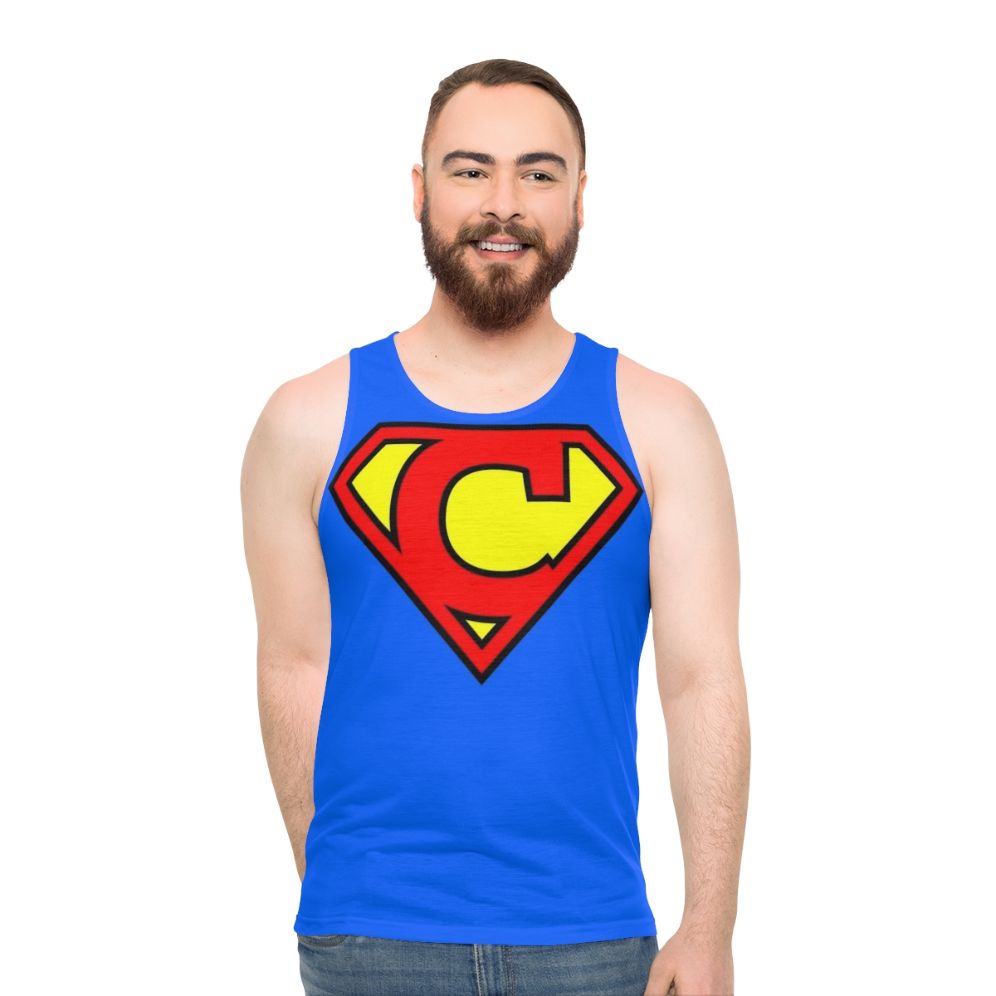 Super Letter Graphic Unisex Tank Top