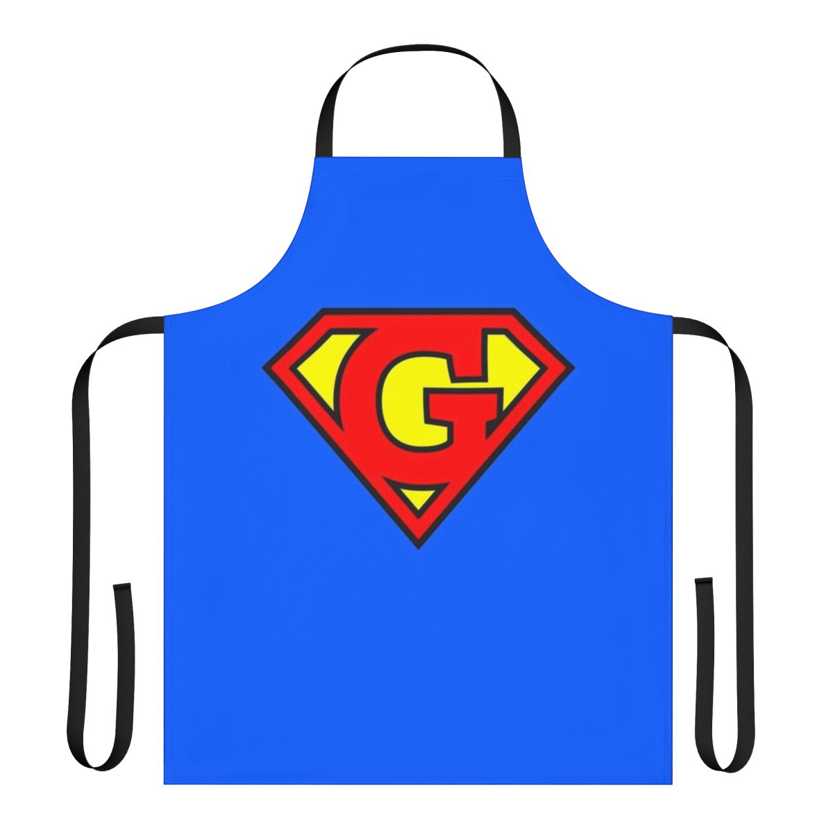 Super Letter Initial Apron - Superhero Themed Kitchen Accessory