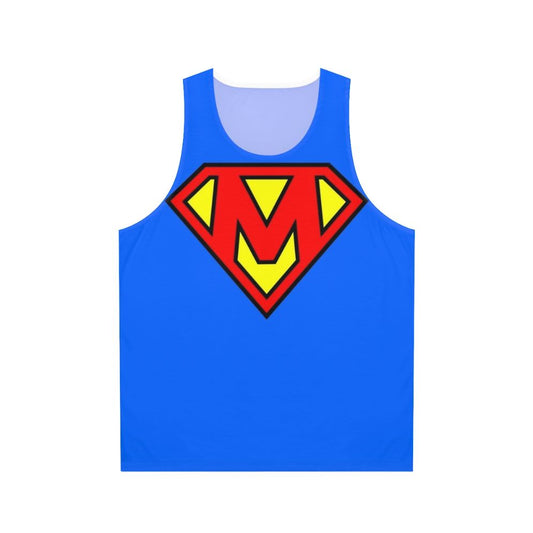 Unisex Superhero Letter M Tank Top