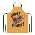 A super mouse wearing a heroic apron, ready to take on culinary challenges.