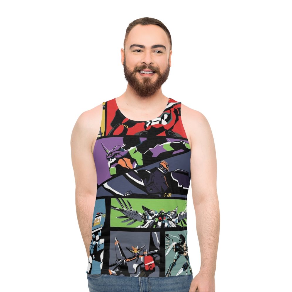 Super Robot Unisex Anime Tank Top