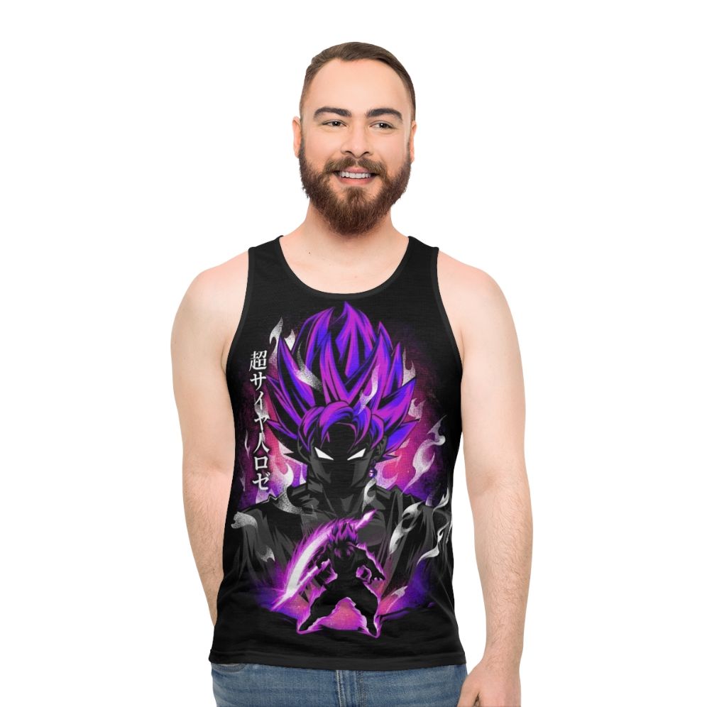Super Rose Power Unisex Anime Tank Top