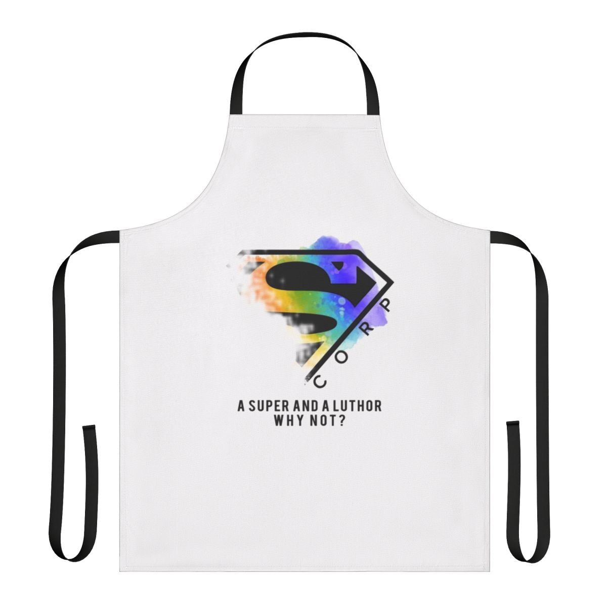 Supercorp inspired cooking apron with Lena Luthor and Kara Danvers design