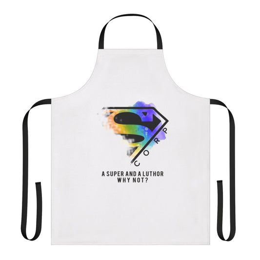 Supercorp inspired cooking apron with Lena Luthor and Kara Danvers design
