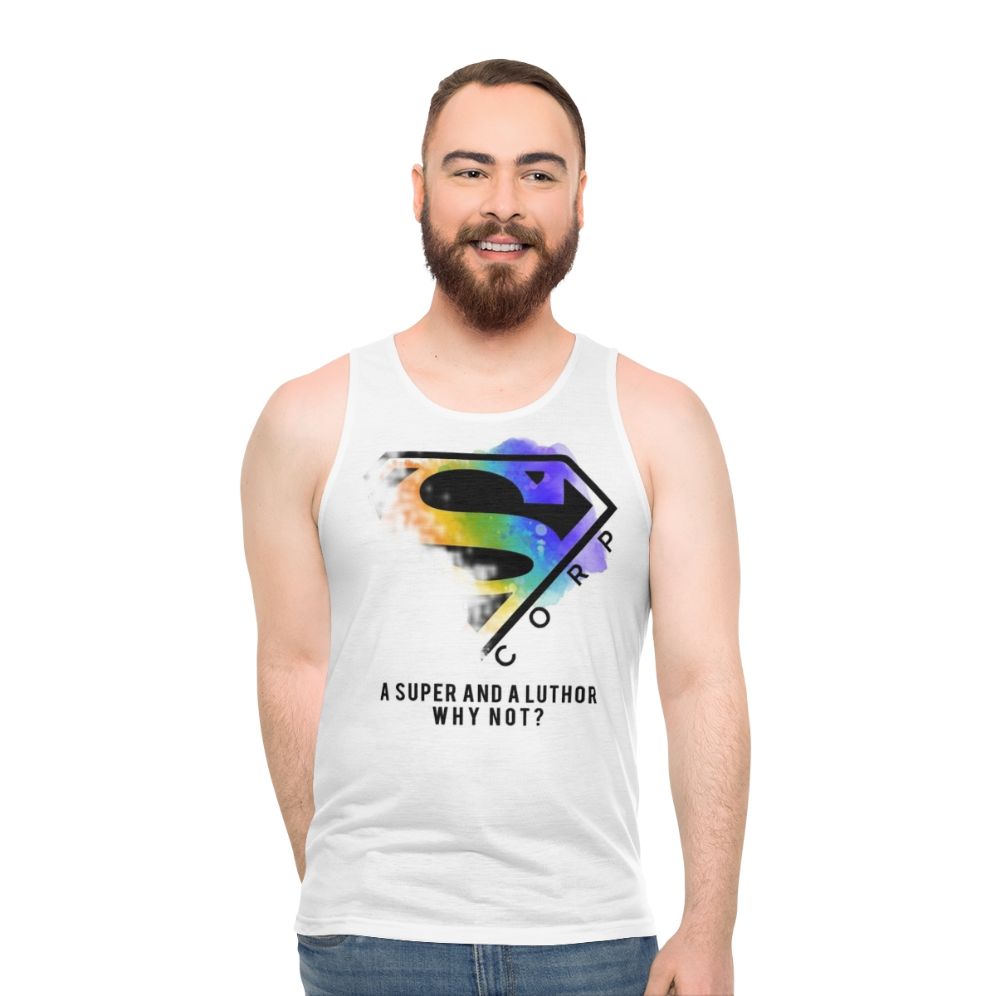 Supercorp Unisex Tank Top featuring Kara Danvers and Lena Luthor