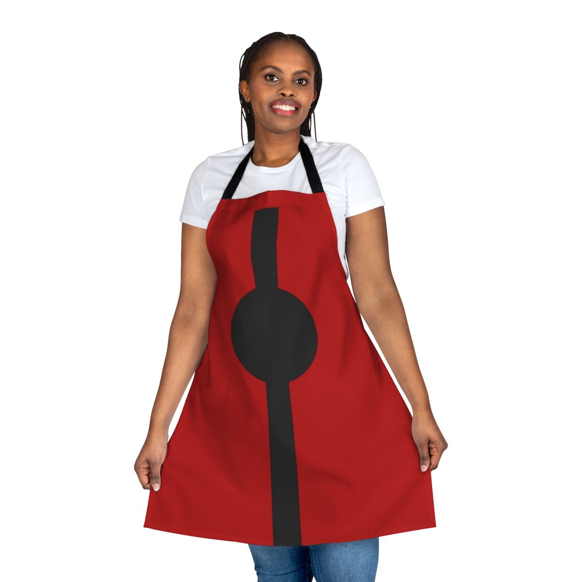 Ant-Man-inspired apron featuring a tiny superhero graphic